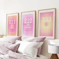 Bunte Farbverlauf-Aura-Engel-Wanddekoration