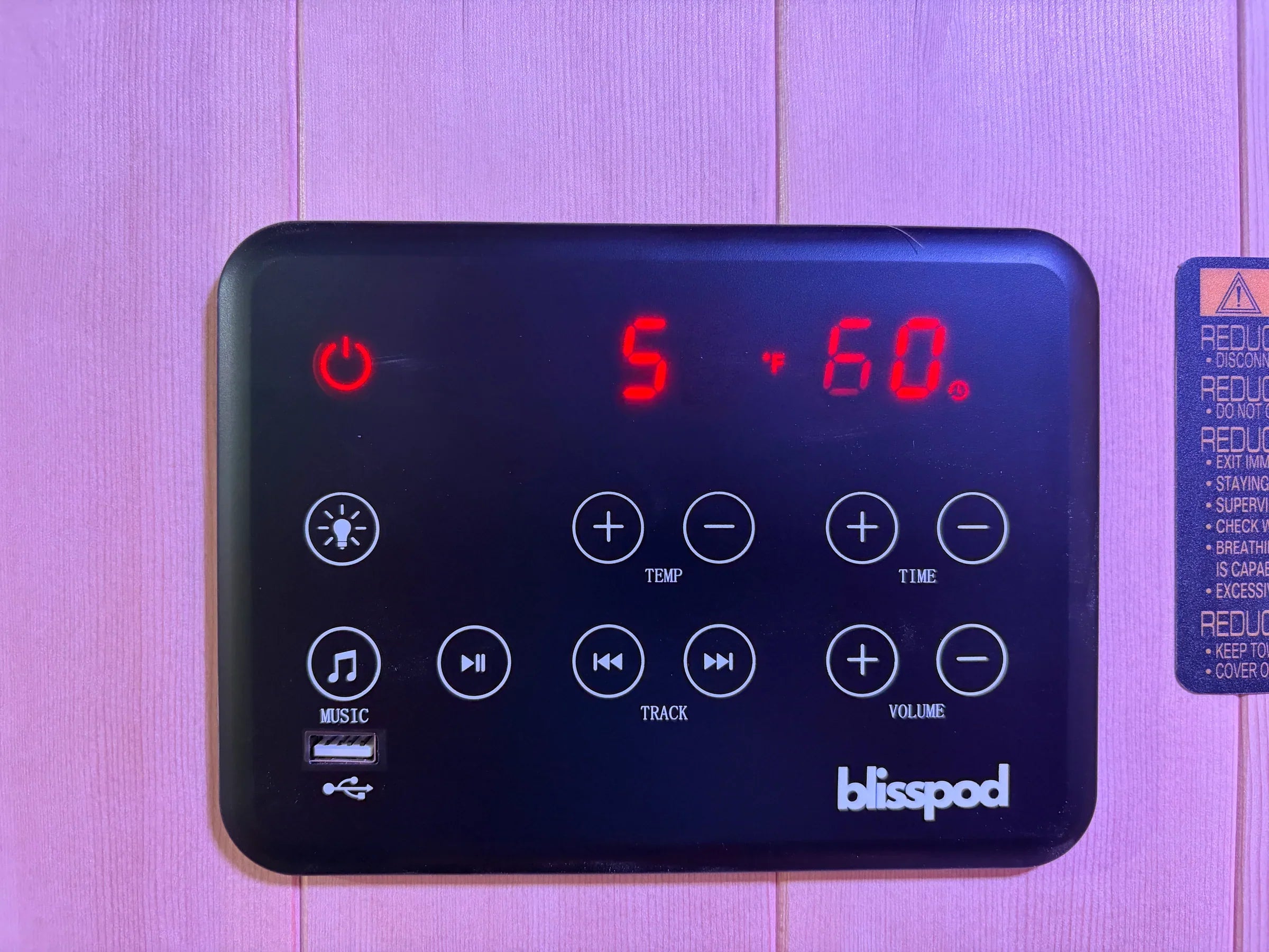 Blisspod | Milano | Vollspektrum-Sauna | Kanadisches Hemlockholz | Ultra-niedrige EMF | 5 Ferninfrarot- & 1 Rotglas-Heizstrahler | Chromotherapie | Für bis zu 2 Personen