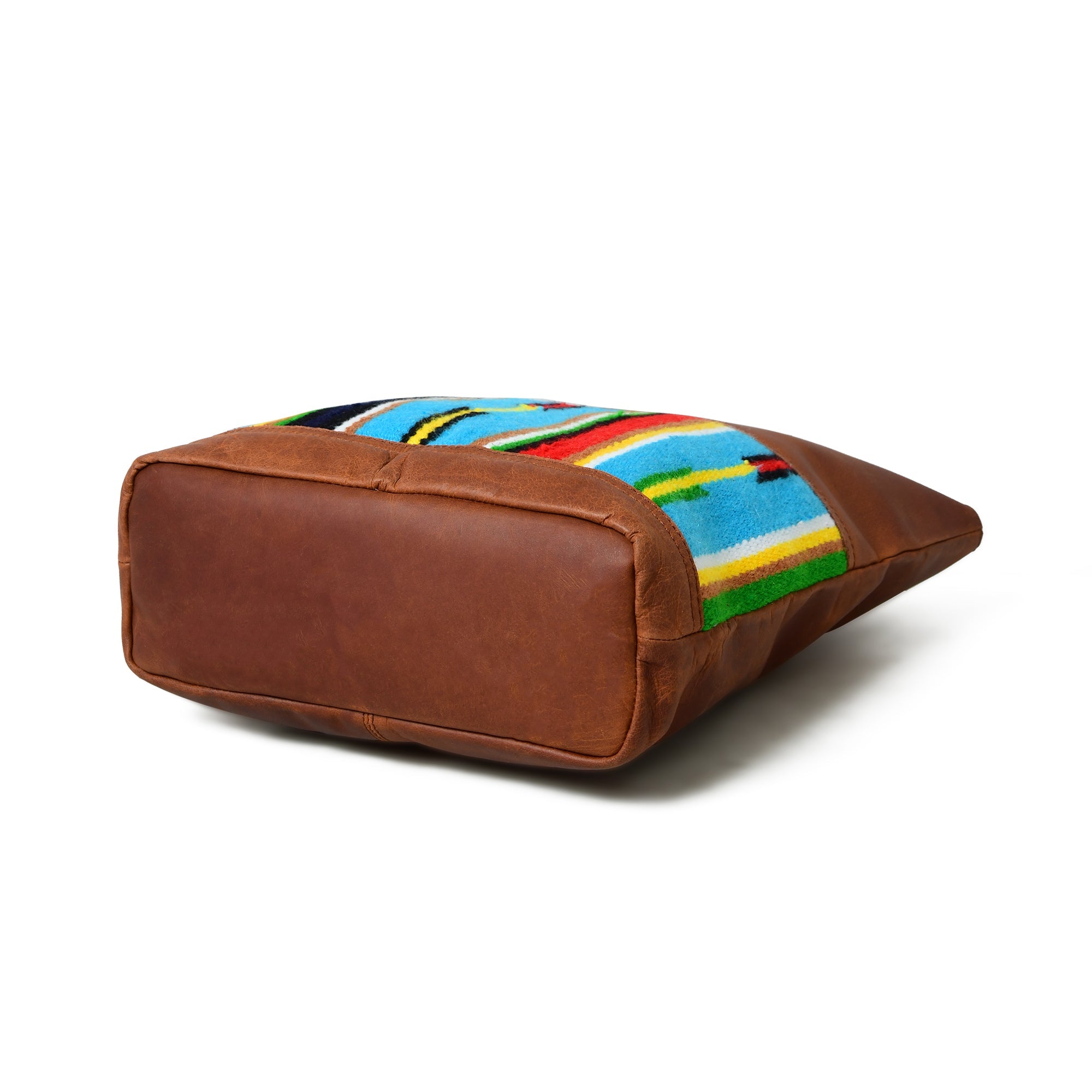 Mehrfarbige Ledertasche