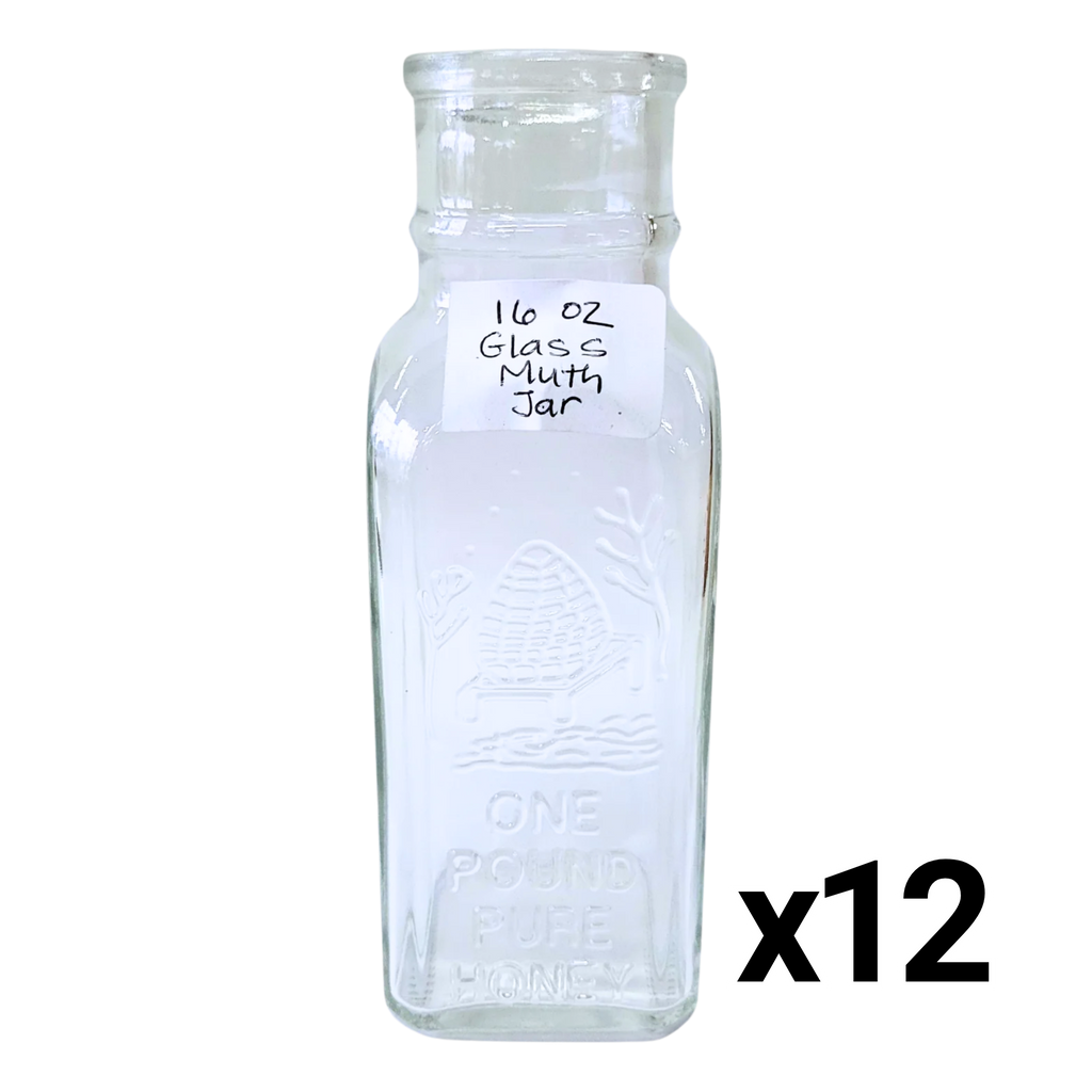 16 Unzen Glasmuth-Flasche