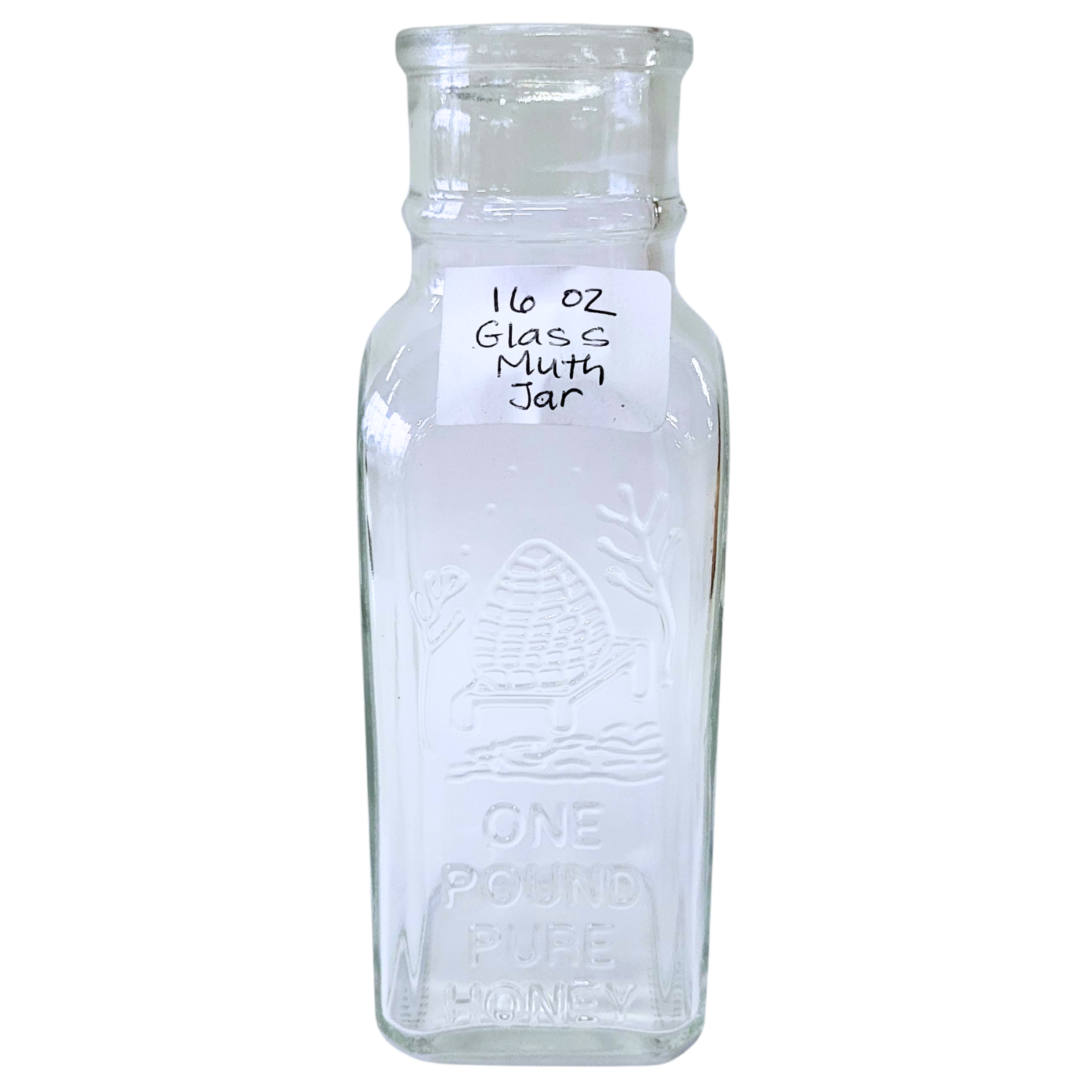 16 Unzen Glasmuth-Flasche
