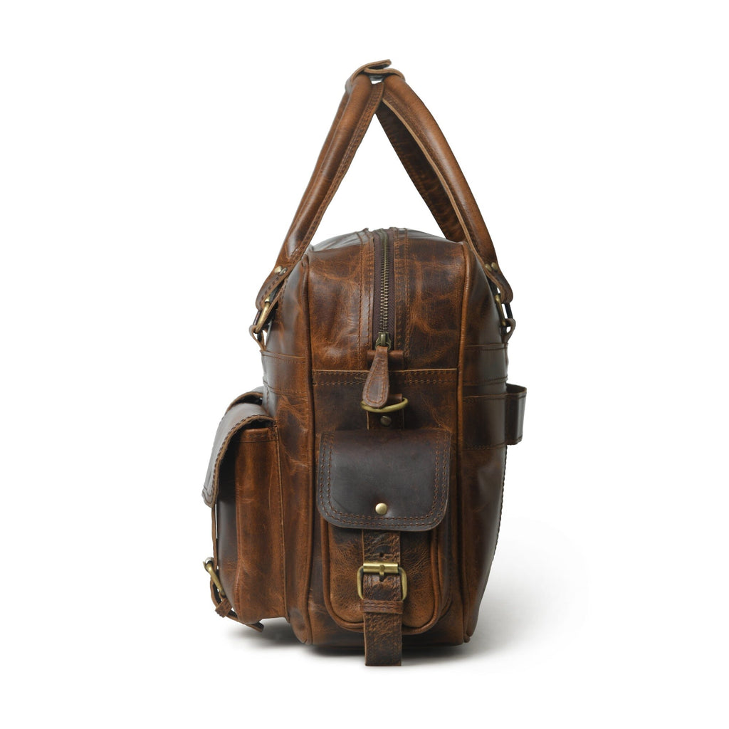 Finn Handgefertigte Laptoptasche aus Büffelleder