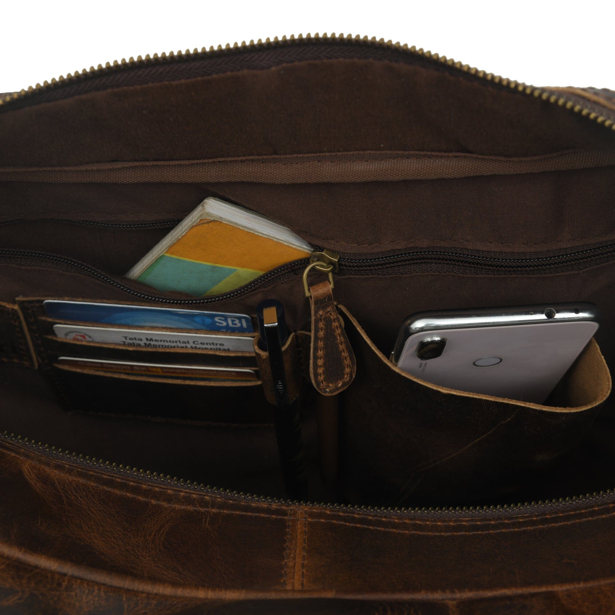 Finn Handgefertigte Laptoptasche aus Büffelleder