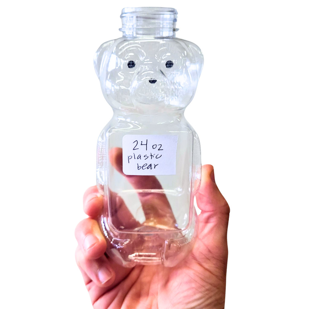 24 oz Plastik-Honigbären (flache Seiten)