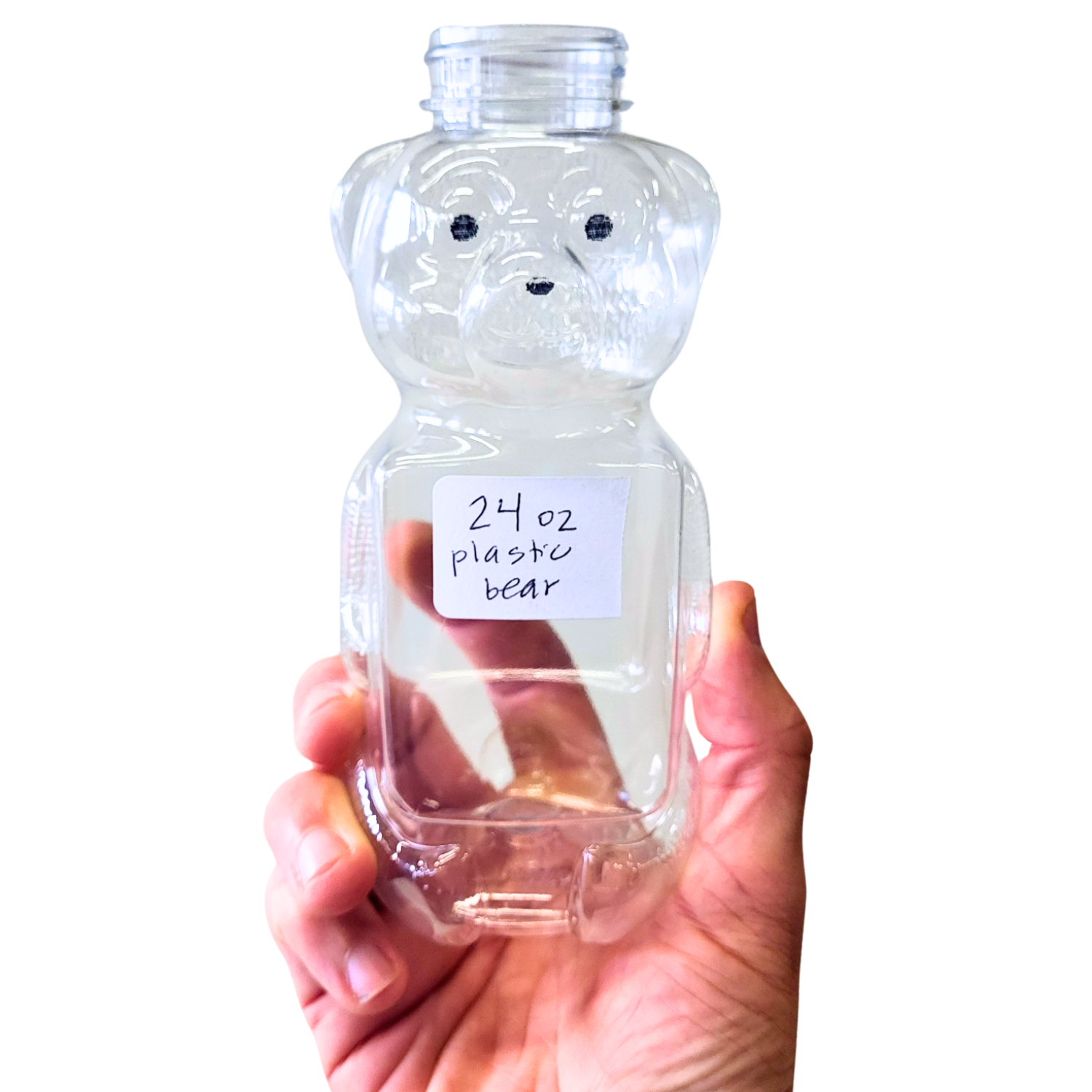 24 oz Plastik-Honigbären (flache Seiten)
