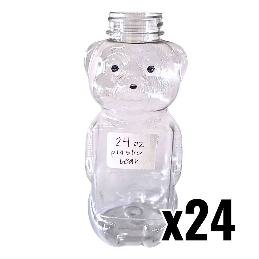 24 oz Plastik-Honigbären (flache Seiten)