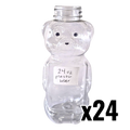 24 oz Plastik-Honigbären (flache Seiten)