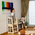 2in1 Montessori Lernturm & Schreibtisch