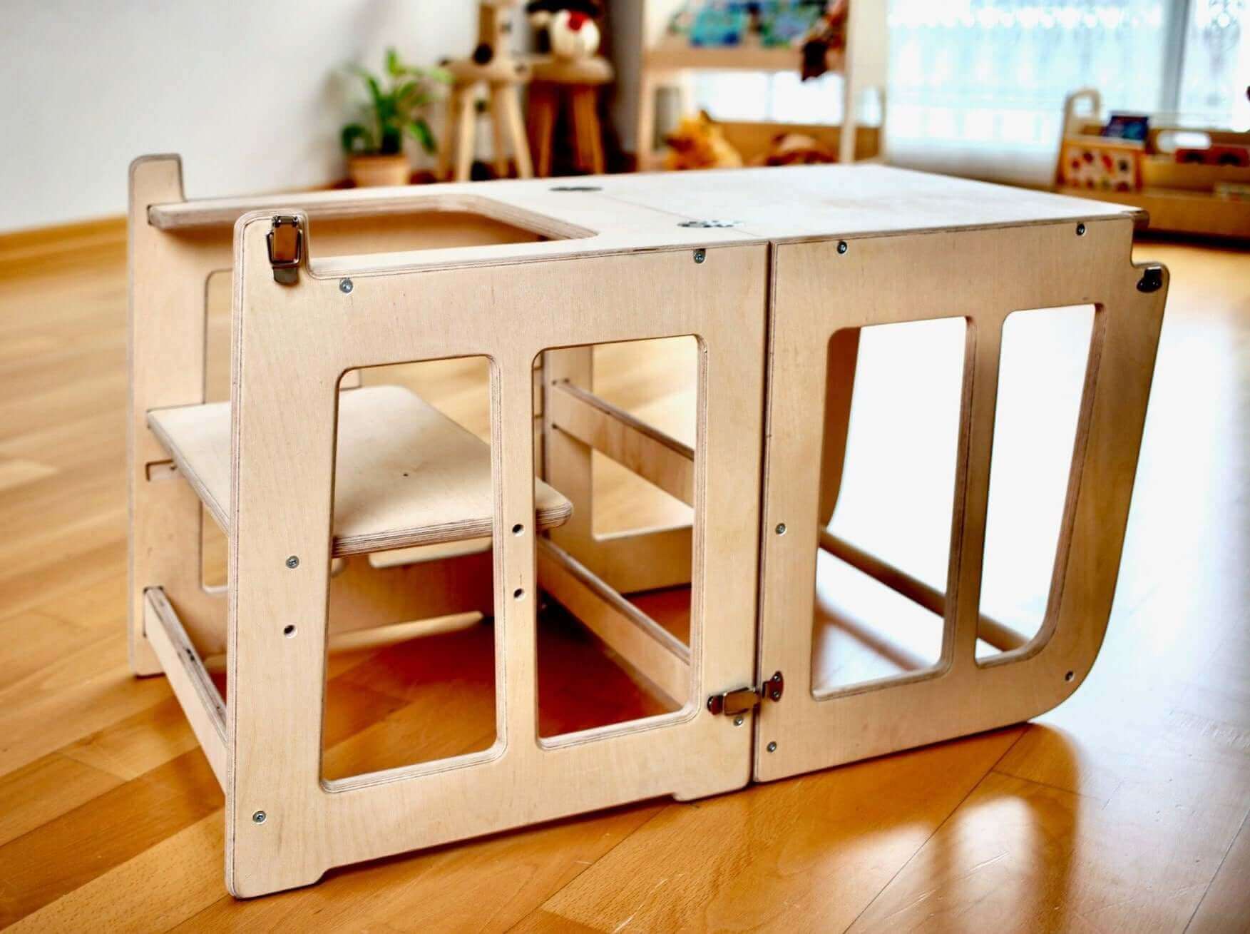 2in1 Montessori Lernturm & Schreibtisch