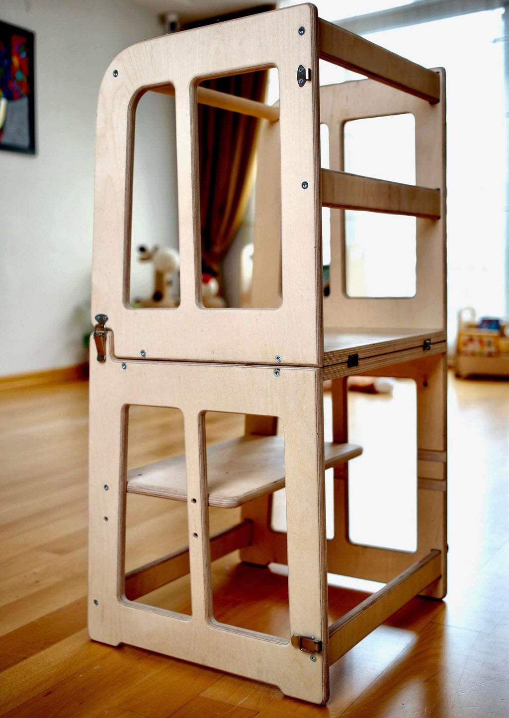 2in1 Montessori Lernturm & Schreibtisch
