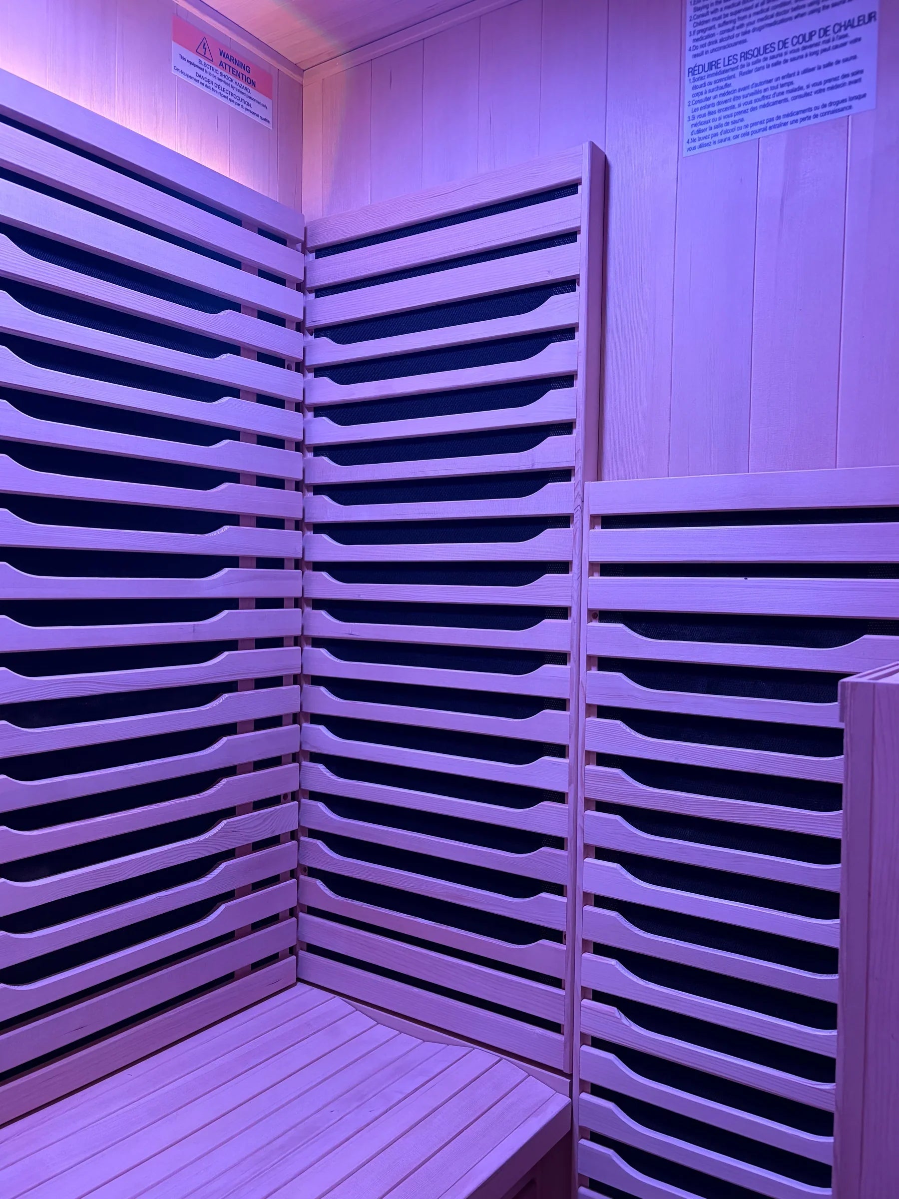 Blisspod | Milano | Vollspektrum-Sauna | Kanadisches Hemlockholz | Ultra-niedrige EMF | 5 Ferninfrarot- & 1 Rotglas-Heizstrahler | Chromotherapie | Für bis zu 2 Personen