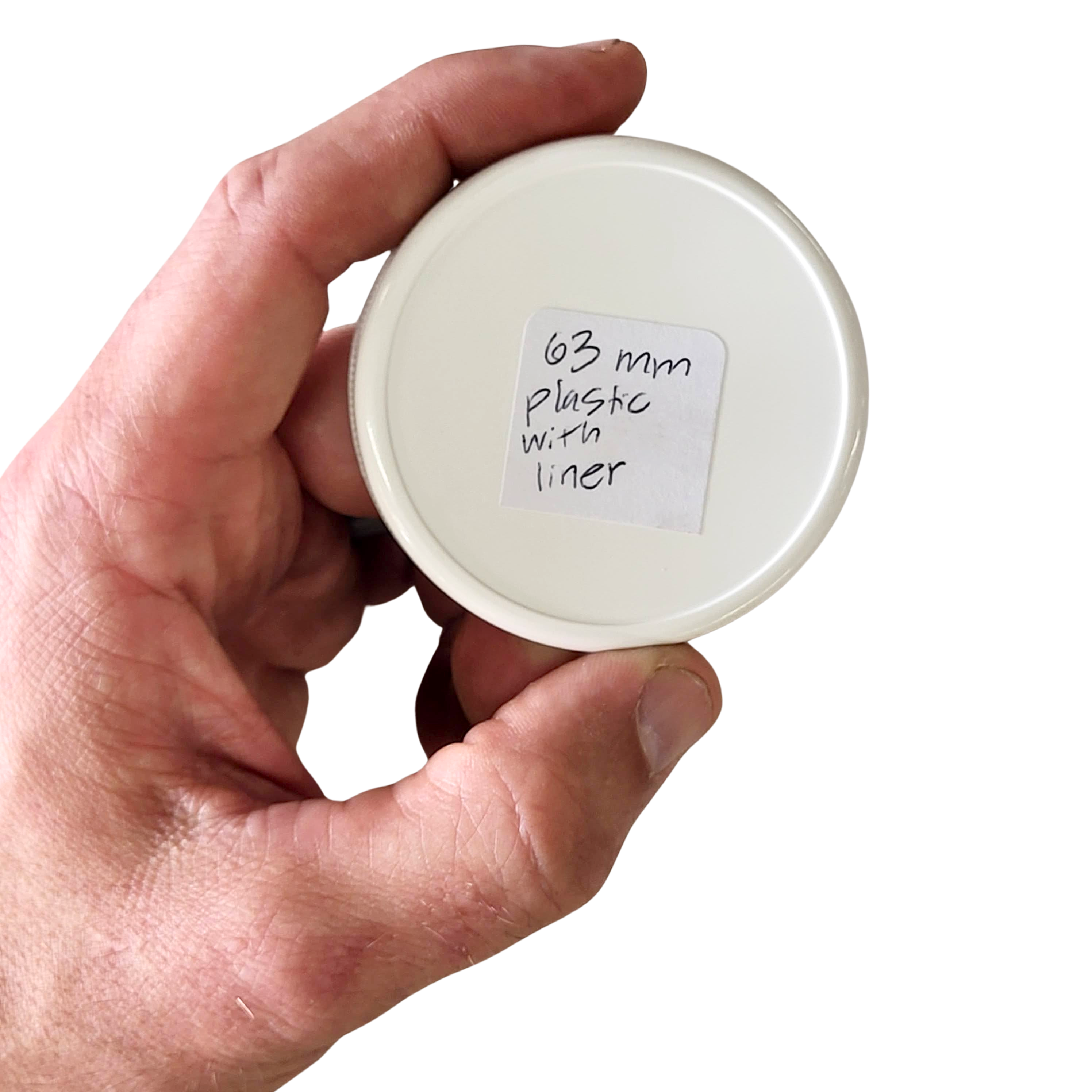 63mm Kunststoffdeckel mit Einlage