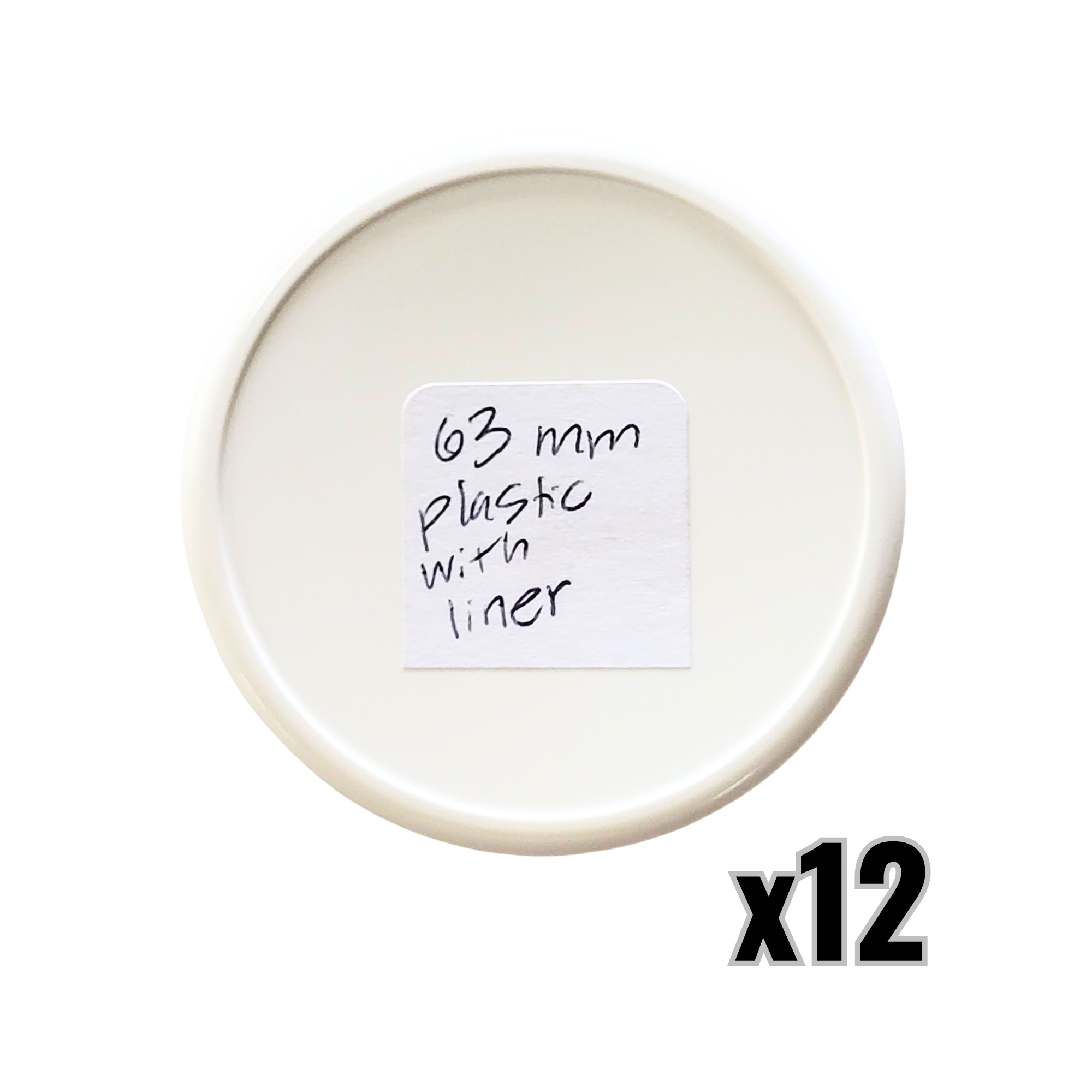 63mm Kunststoffdeckel mit Einlage
