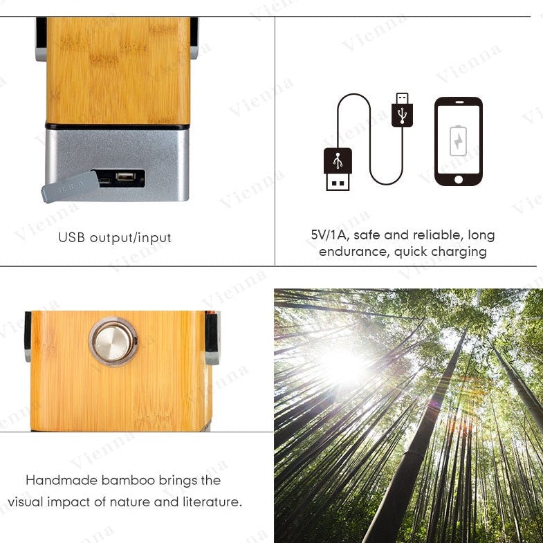 TRU De-LIGHT VIENNA Dimmbare Schreibtischlampe - Lampe / Powerbank / Dekoration All-in-One