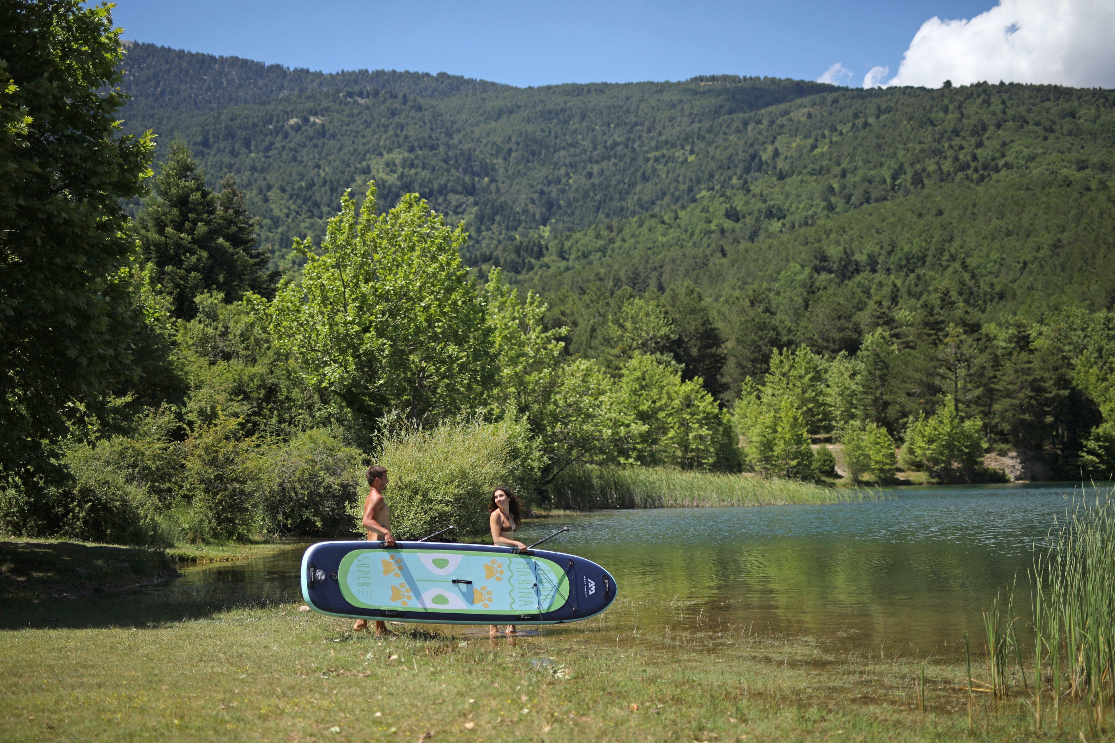 Aqua Marina SUPER TRIP 12'2" aufblasbares Stand-Up-Paddle-Board für mehrere Personen