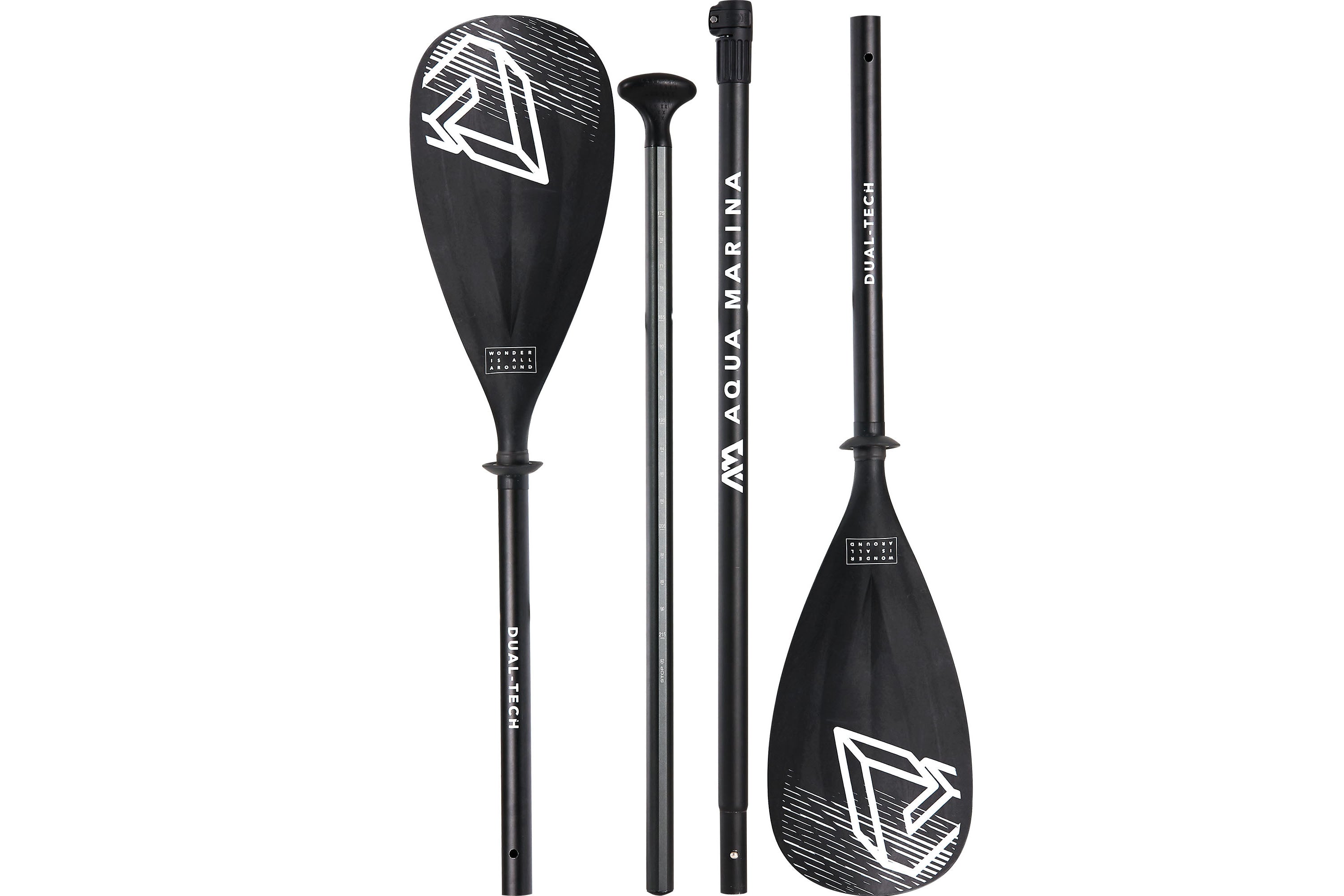Aqua Marina DUAL-TECH 2-in-I Aluminum iSUP & Kayak Paddle (3-4 sections)