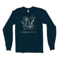 Abstract Flower Long Sleeve Tee Shirt