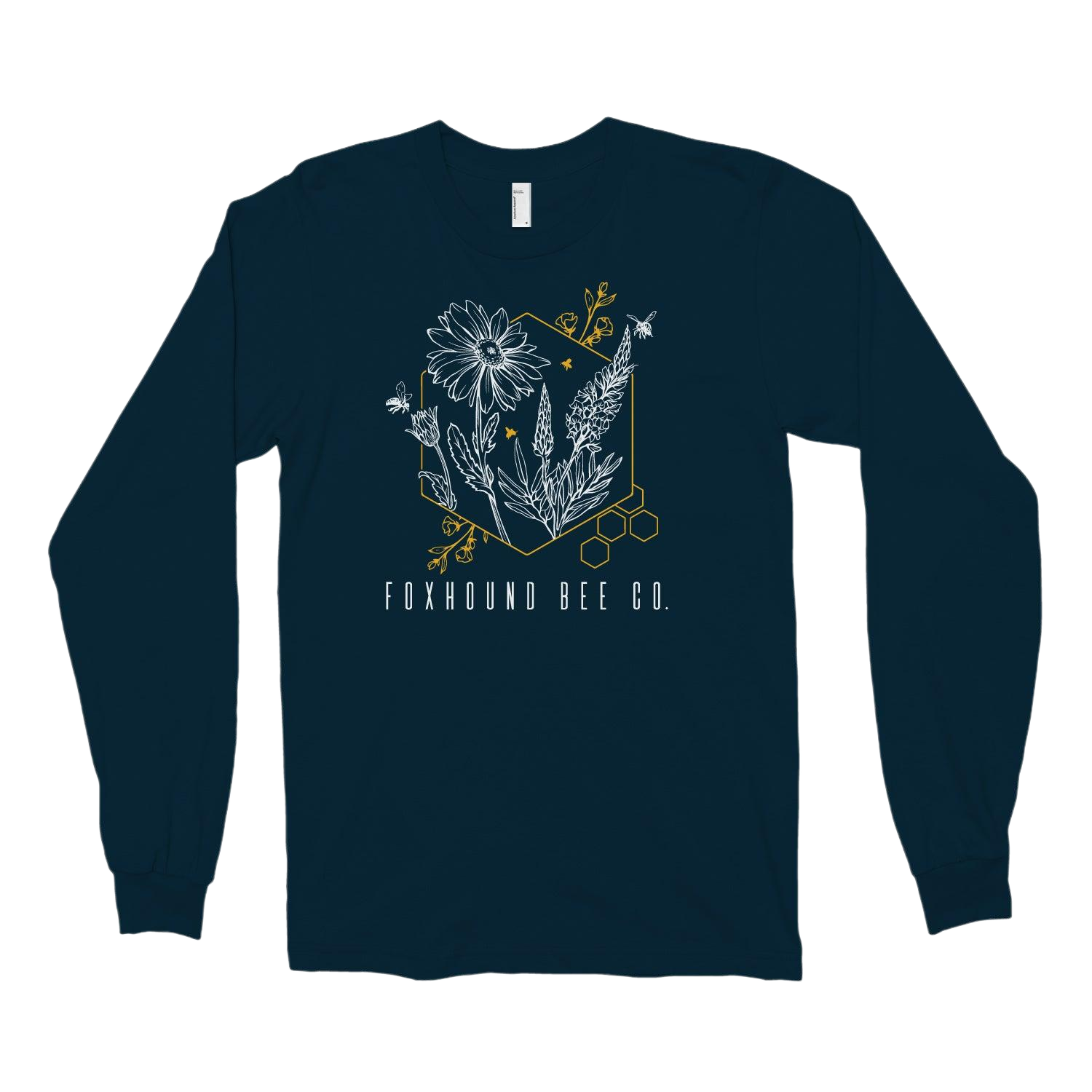 Abstract Flower Long Sleeve Tee Shirt