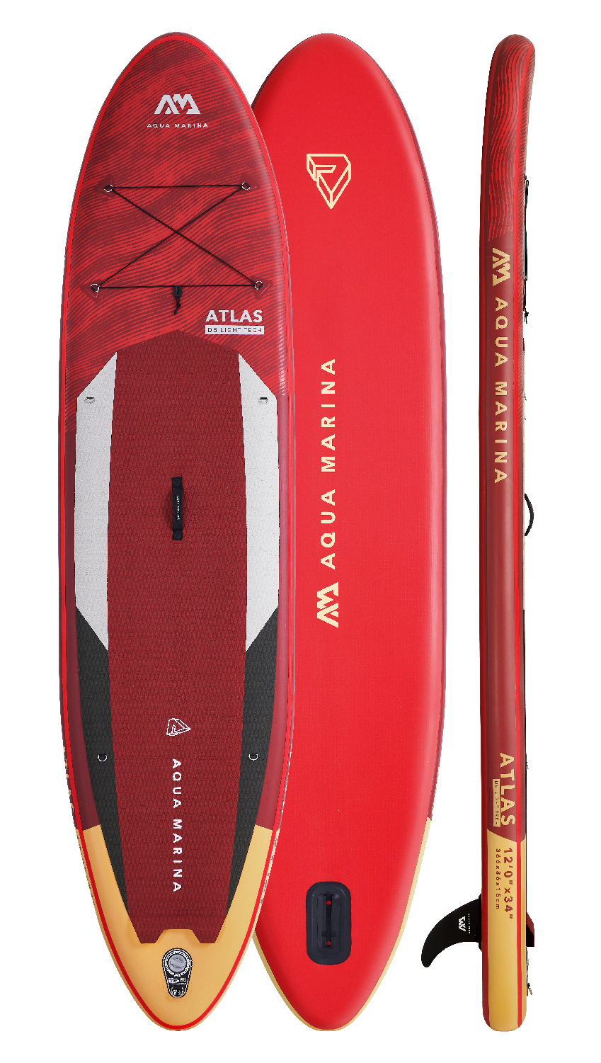 Aqua Marina ATLAS 12'0" aufblasbares Paddleboard Allround Advanced SUP