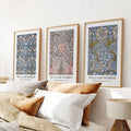 Moderne Jugendstil William Morris 3er Set Drucke