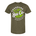 Heather Military Green Round Short Sleeve Shirt