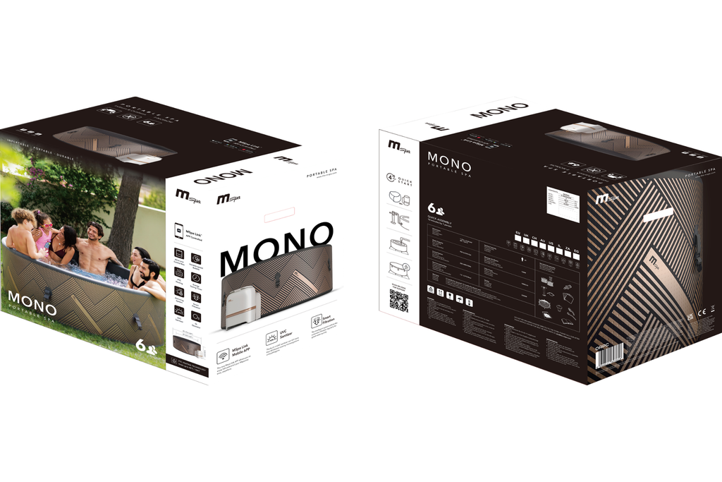 MSPA | MONO | Verto Serie | Steifer Whirlpool & Spa | Bis zu 6 Personen