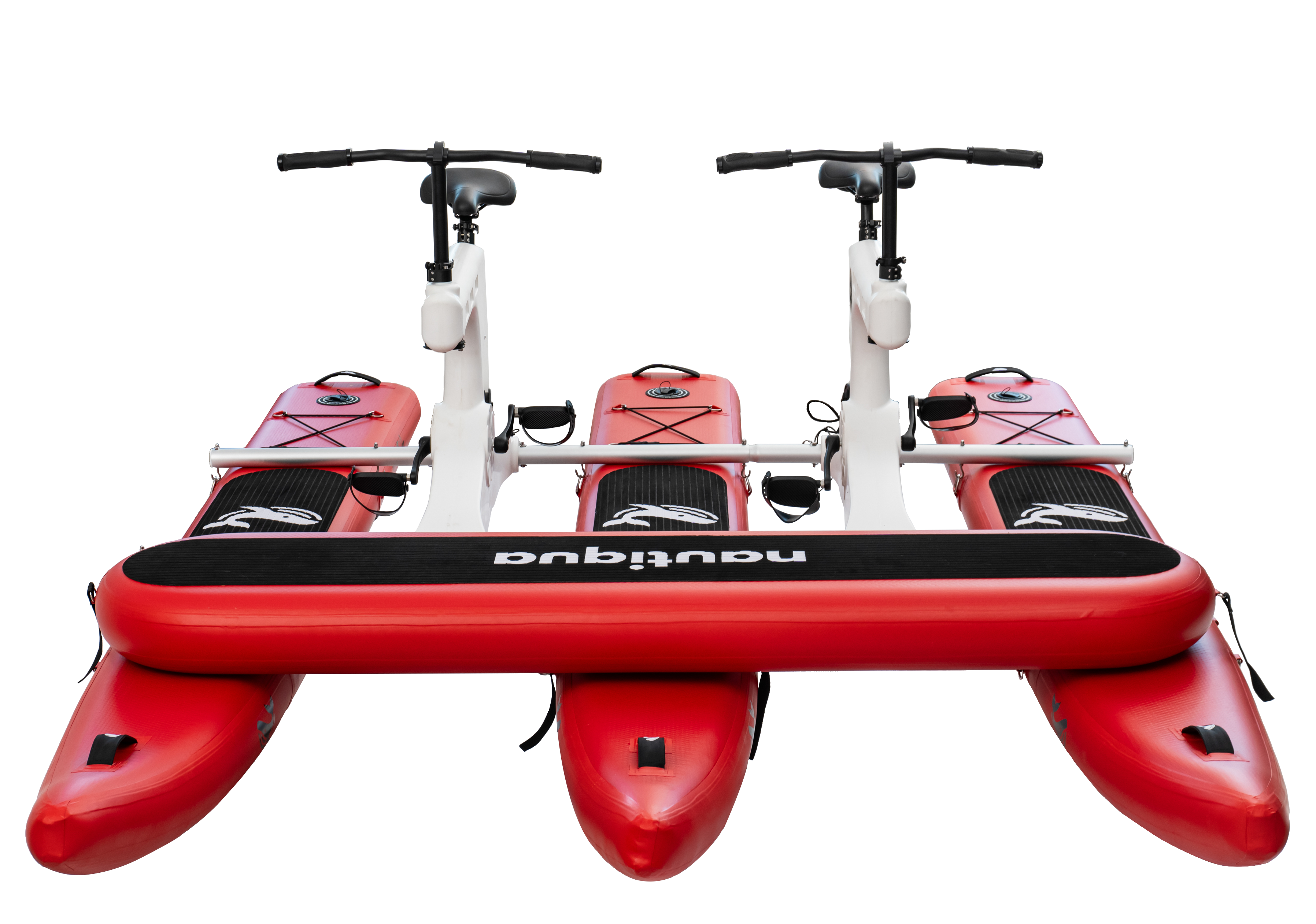 Nautiqua | BORACAY | Premium Katamaran-Stil Wasserfahrrad mit Frontpolster | 2 Personen