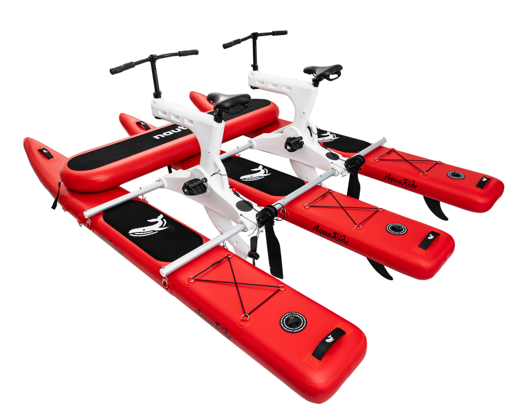 Nautiqua | BORACAY | Premium Katamaran-Stil Wasserfahrrad mit Frontpolster | 2 Personen