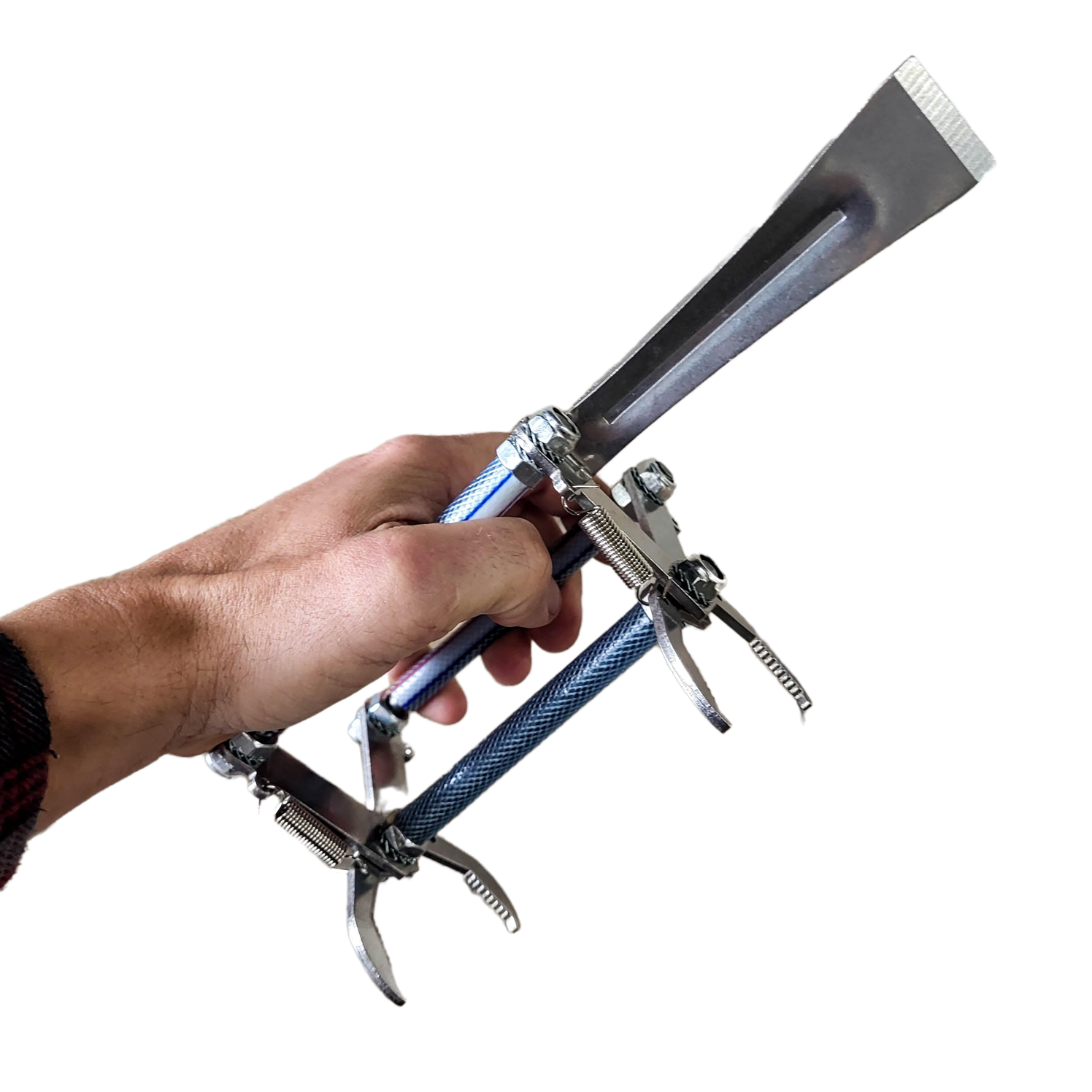 Premium Metal Frame Grip with Pry Bar Hive Tool
