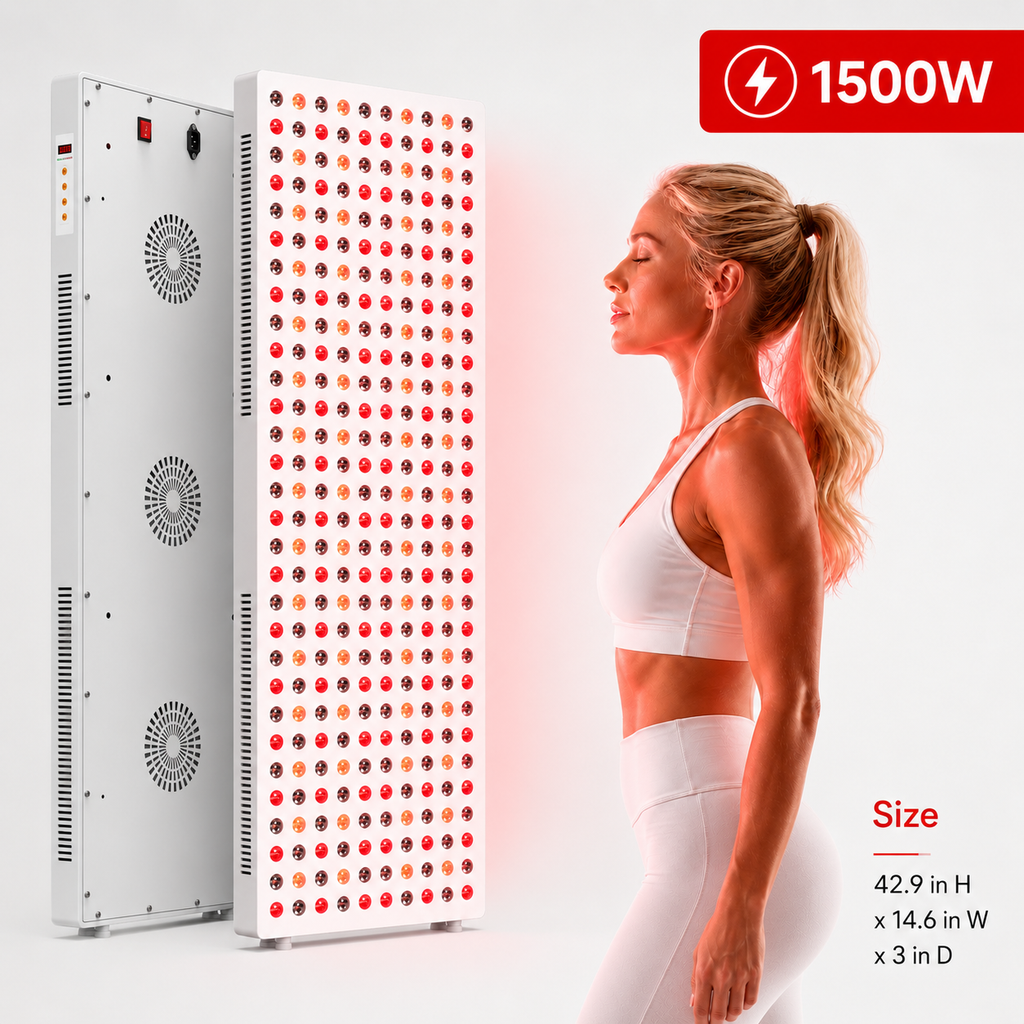 Rotlicht- & Nahinfrarotlichttherapie-Panel, Ganzkörper, 1500W