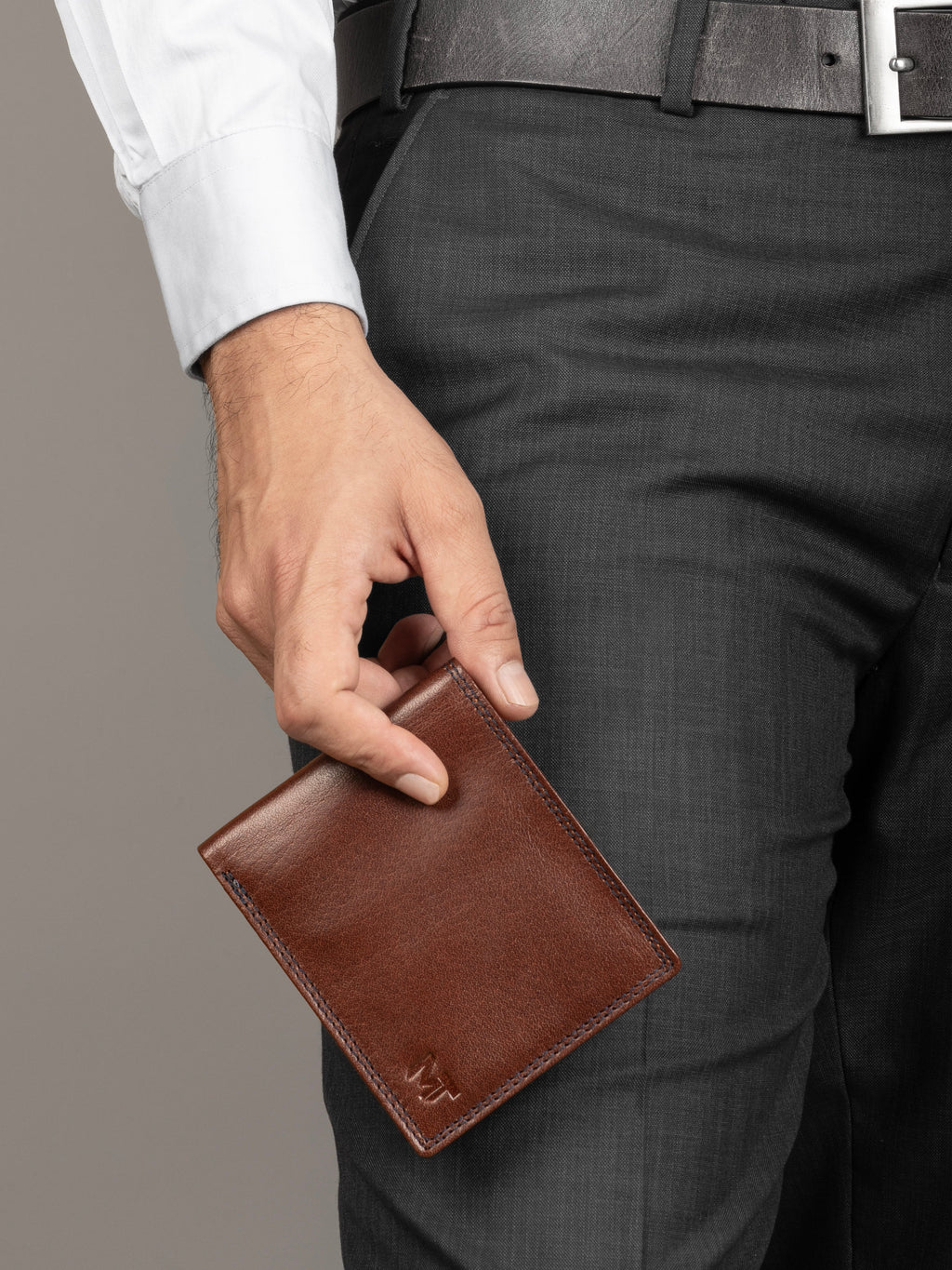 Brauner Schiefer Cash & Card Holder
