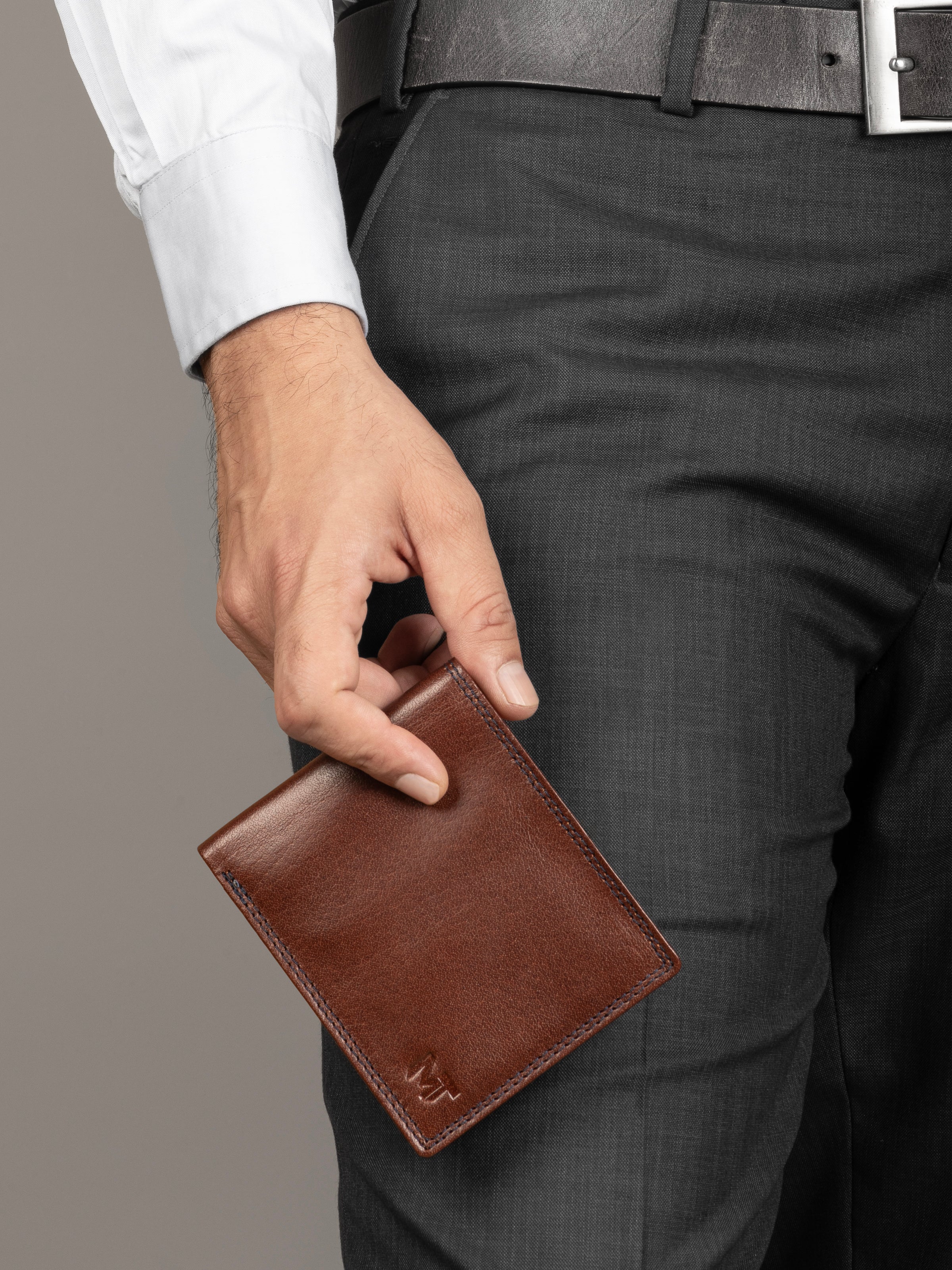 Brauner Schiefer Cash & Card Holder