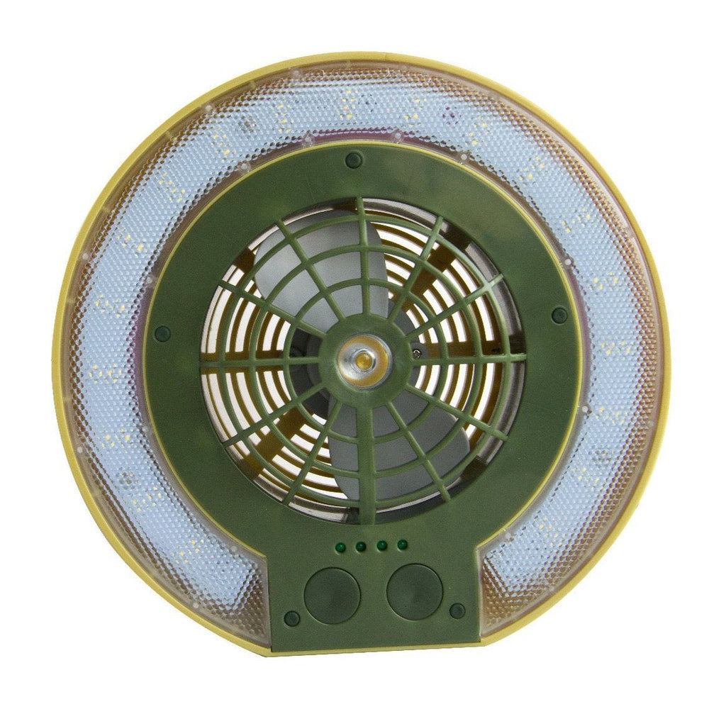 TRU De-LIGHT LiteBreeze LED Mehrzweck-Scheibenventilator / Licht für Arbeit / Freizeit - Innen- / Außenbereich