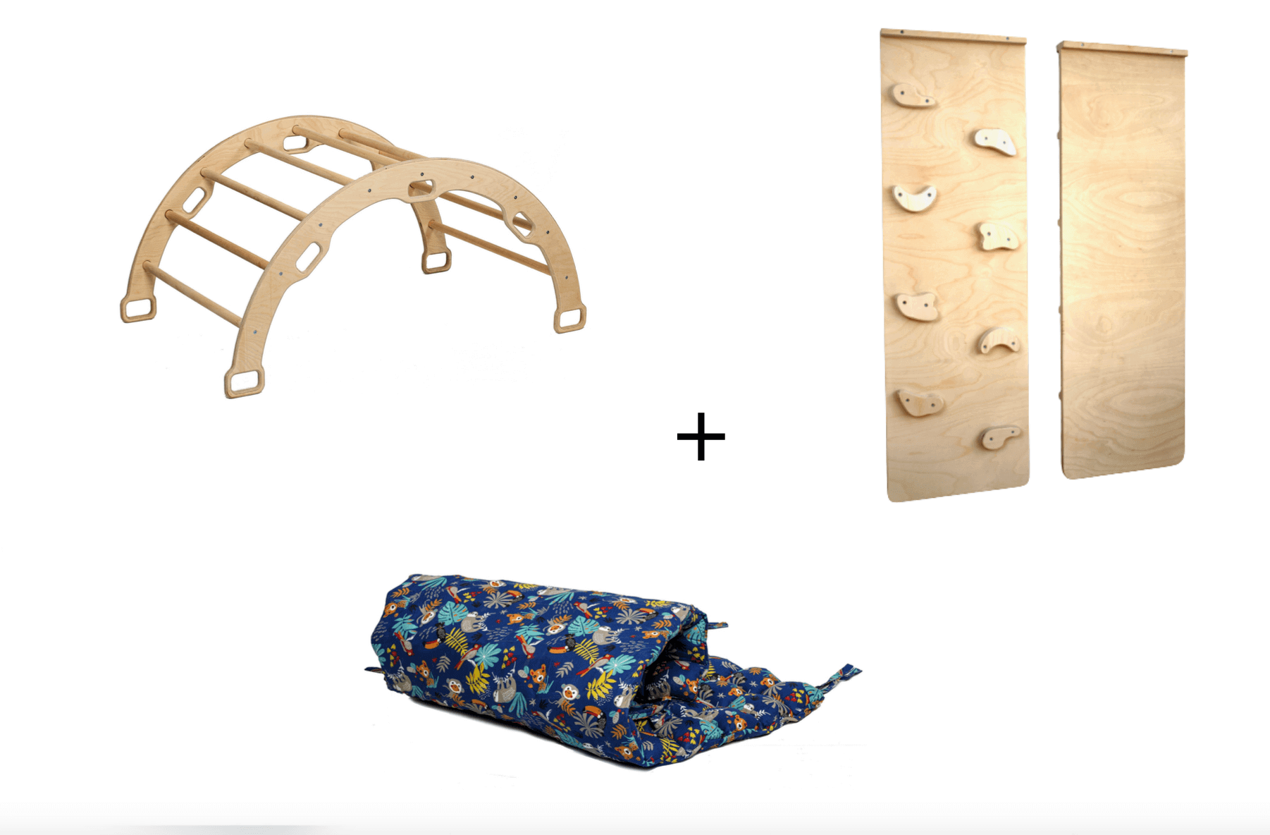 Montessori Schaukelwippe mit Rampe und Kissen