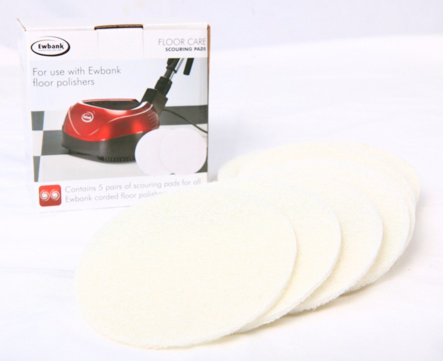 Ewbank Scouring Pads For Ewbank Floor Polishers EPV1100 & EP170 models, 2 Packs of 10 Pads each