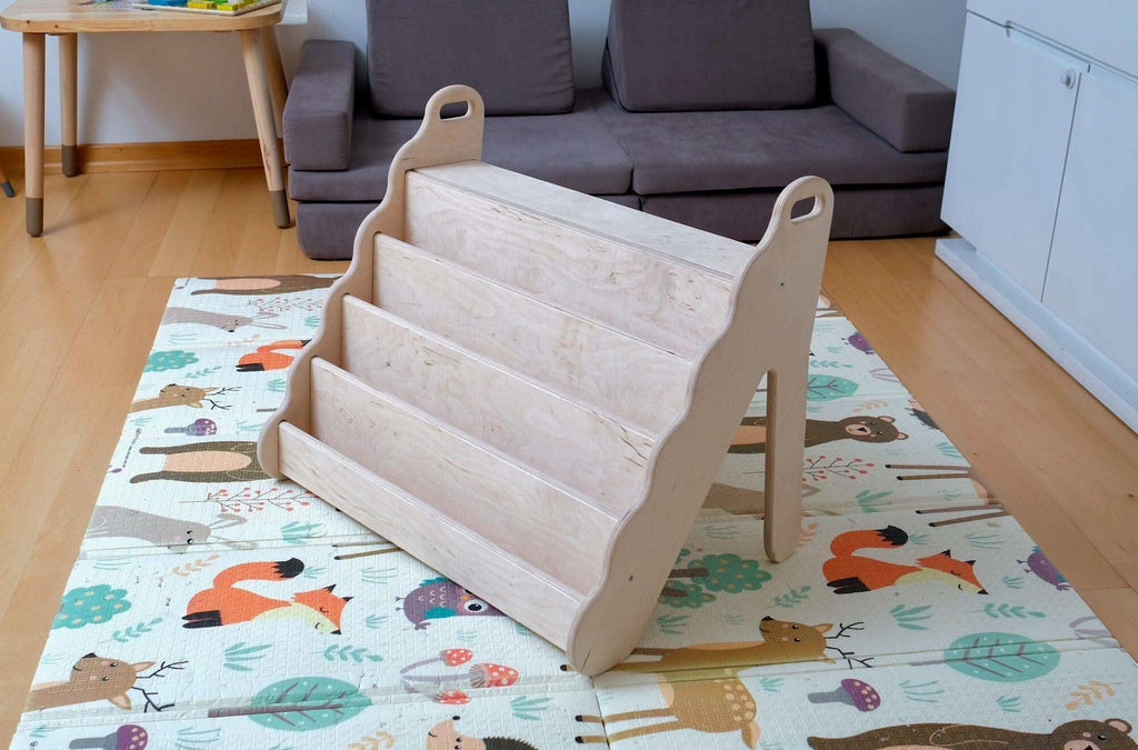 Seatable Wooden Bookshelf / Small-Medium-Large Size