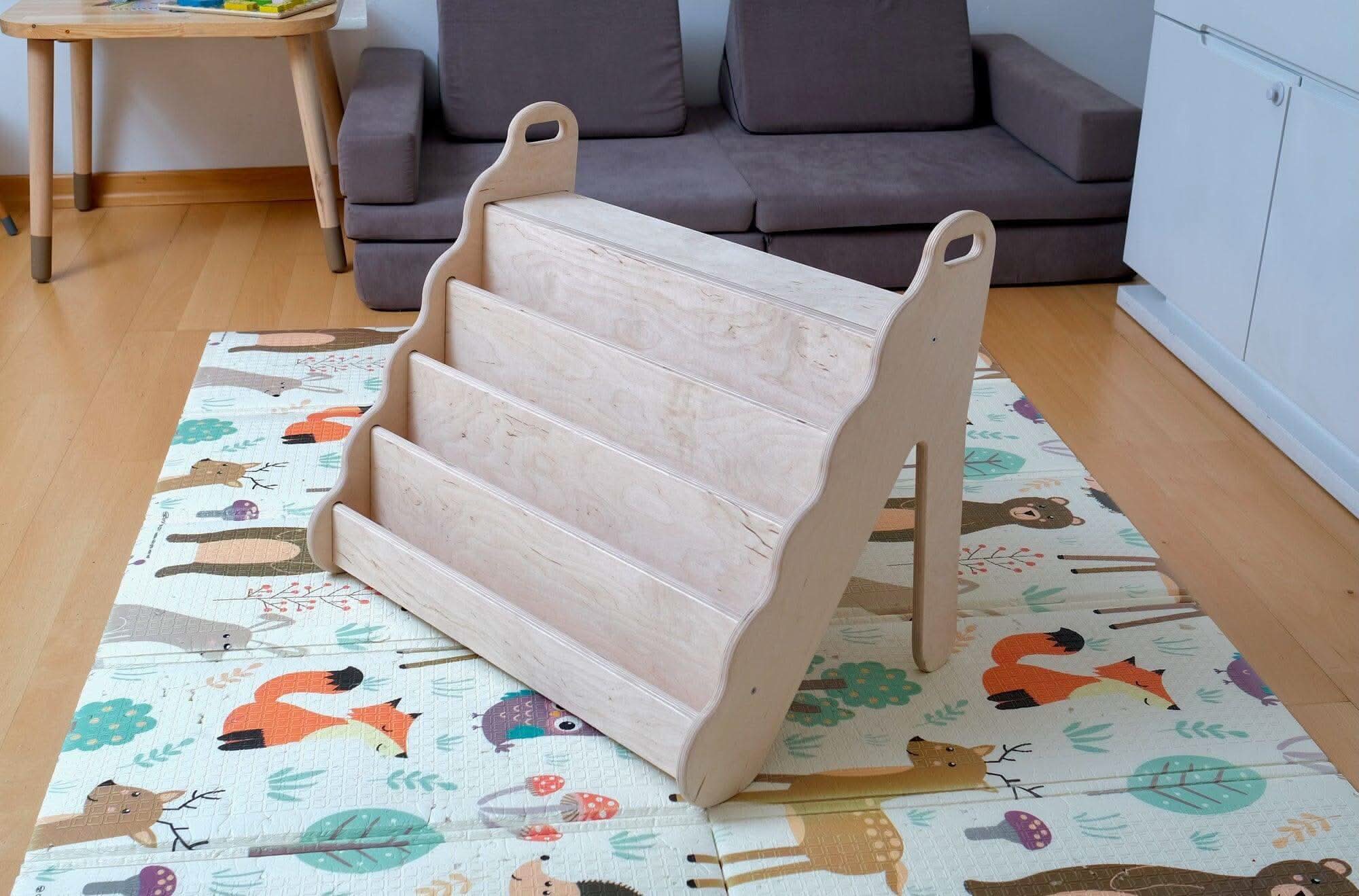 Seatable Wooden Bookshelf / Small-Medium-Large Size